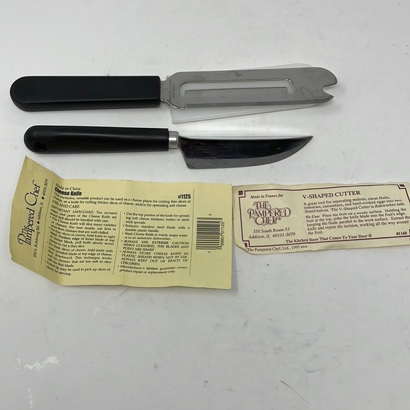 Pampered Chef Kitchen New Pampered Chef Cheese Knife And Vshaped